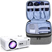 Luxja Bolsa para Mini Proyector- Maletin Proyector y Accesorios- Funda Proyector Portátil- Gris.